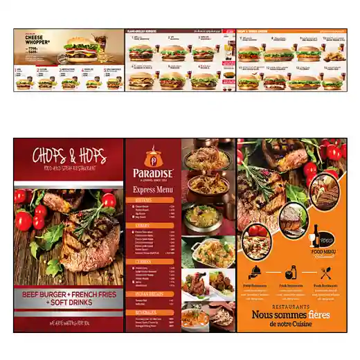 restaurant menu board design
