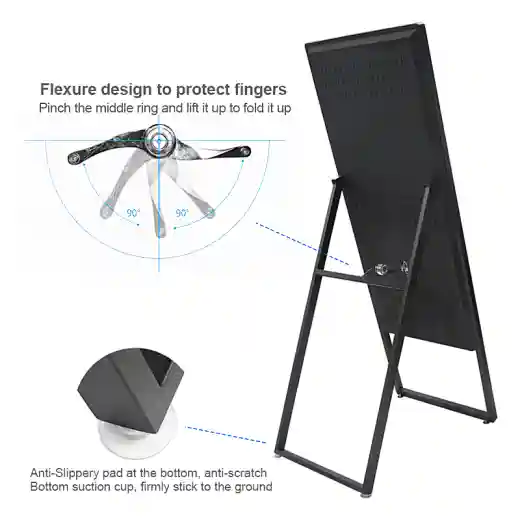 Hollow out Smart Fitness Mirror（black）