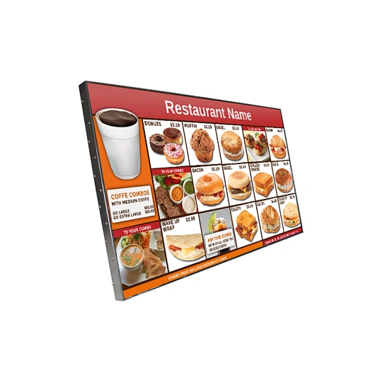 digital menu board display