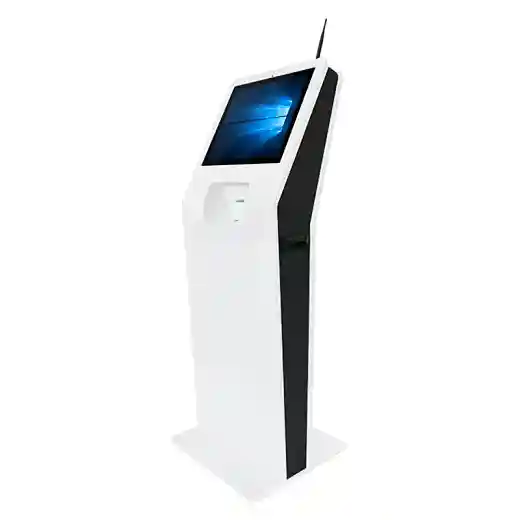 Chiosco touch screen di informazioni pubblicitarie