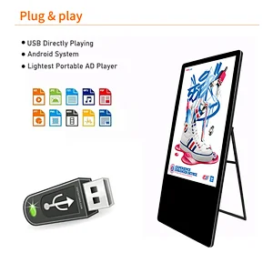 Portable Lcd Advertising Player Display Poster