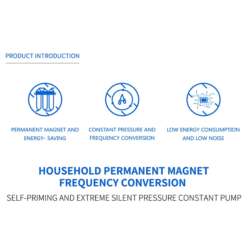 inverter pump intelligent pump smart pump samll power permanent magnet frequency conversion mute self priming pump 60hz 110V