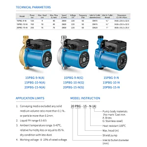 Shield type cool&hot  water pump circulation pump  automatic boosting pump grundfos  pump type