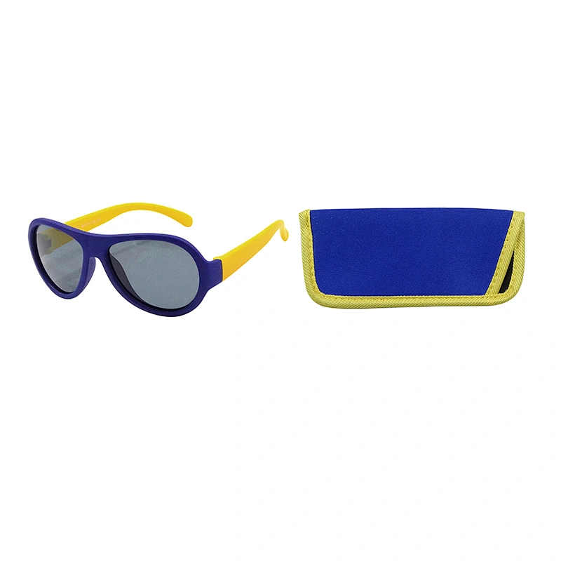 Kids Plastic Sunglasses & Pouch
