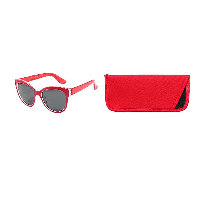 Kids Red Heart Sunglasses & Pouch