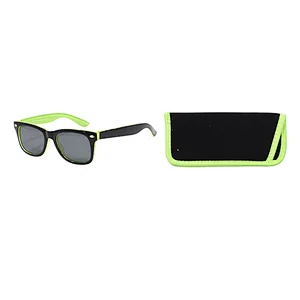 Kids Boy Plastic Basic Sunglasses & Pouch KB123