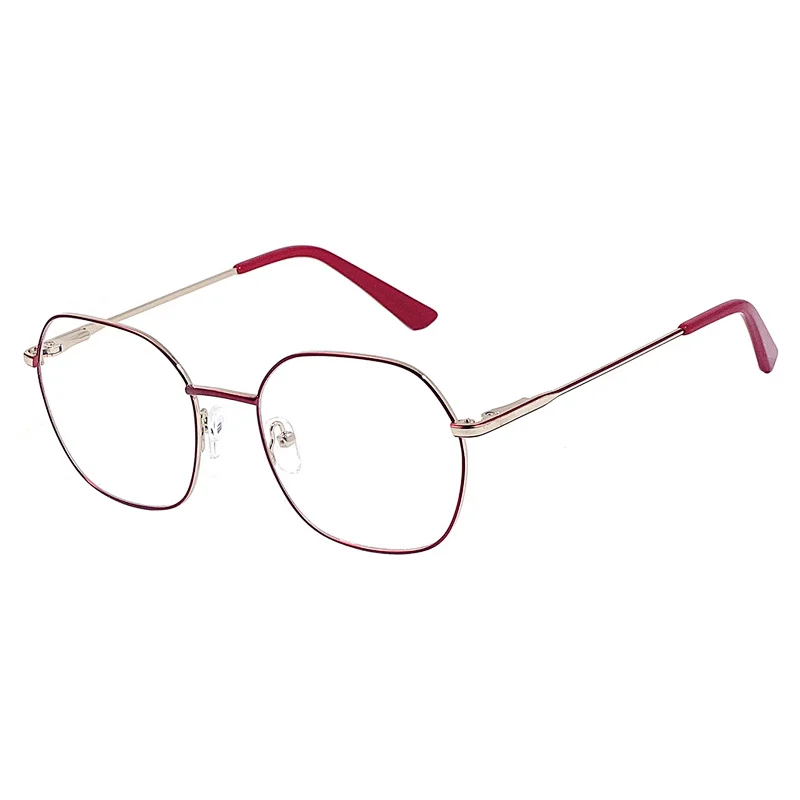Lady metal fashion optical frame hexagon PF-M0206