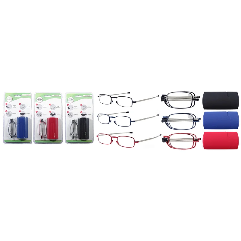 Unisex Metal Foldable Reading Glasses PKG-162
