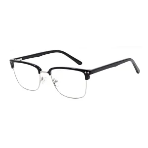 Man acetate&metal combination basic optical frame
