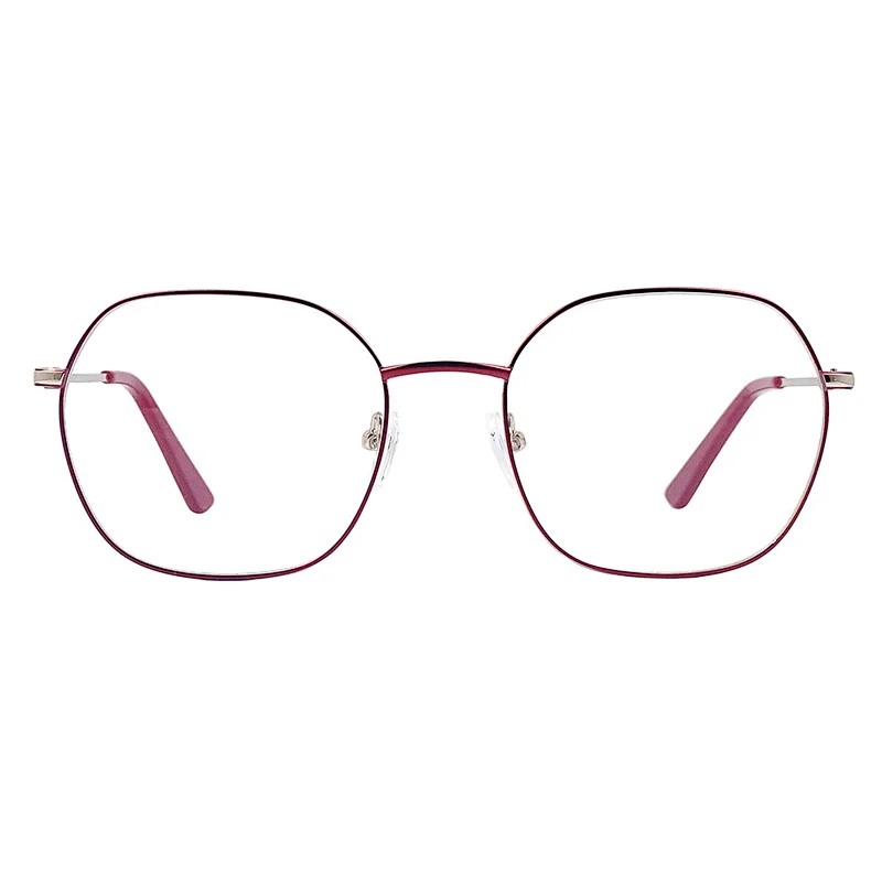 Lady metal fashion optical frame hexagon PF-M0206