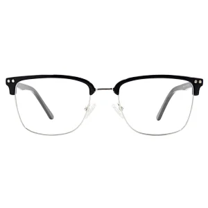 Man acetate&metal combination basic optical frame