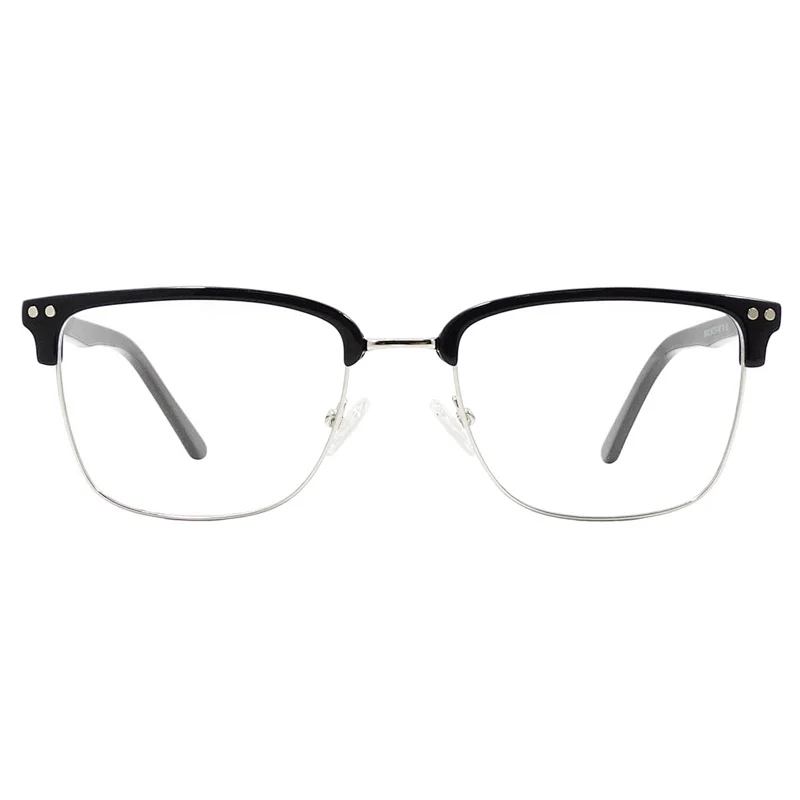 Man acetate&metal combination basic optical frame