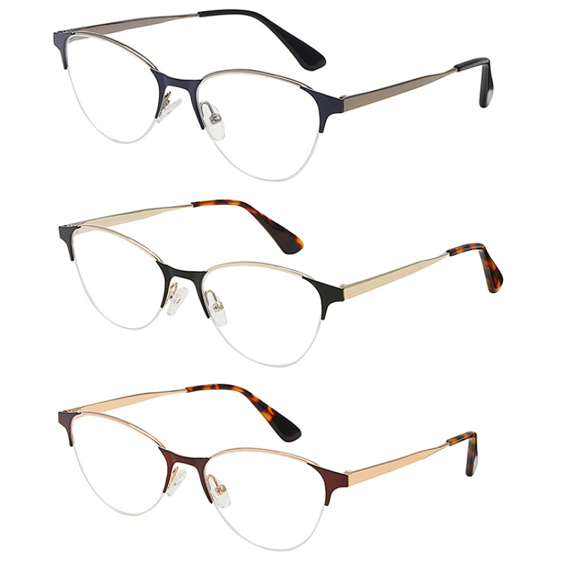 Half Rim Metal Eyeglass Frames