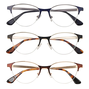 Half Rim Metal Eyeglass Frames