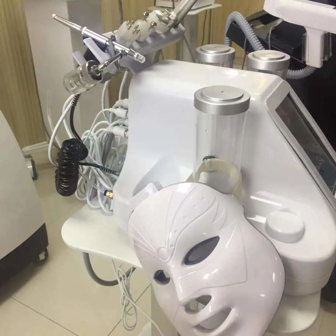 7 in 1 galvanic oxigen hydra water dermabrasion facial beauty instrument machine