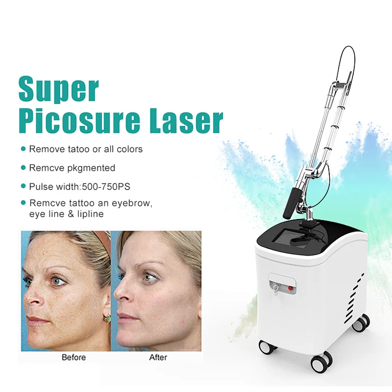 C 1064nm 532nm 755nm picosecond laser machine for tattoo removal