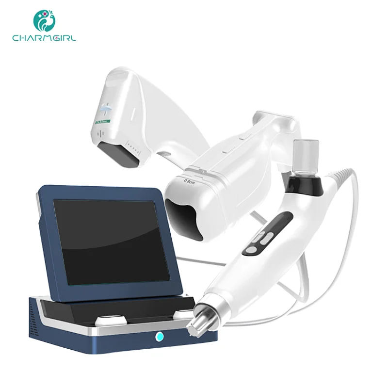 Beauty salon use rf needle machine anti-wrinkle 3 in 1 hifu + lipo + needle