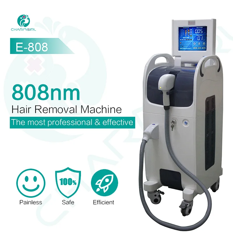 Skin clinic Painless and permanent hair removal 808nm diode laser hair removal machine