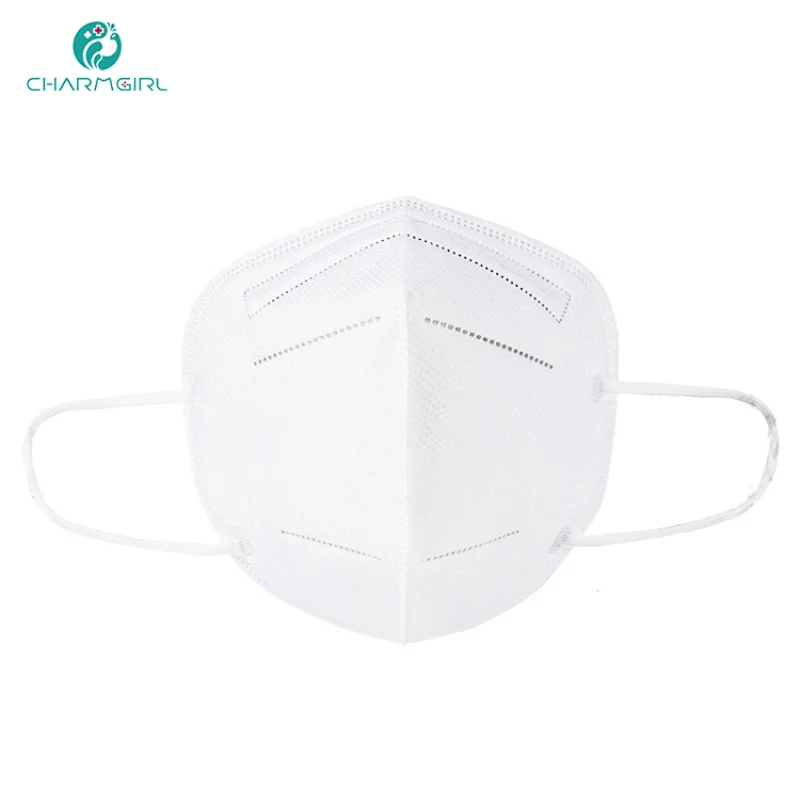 Meizi 5 layers high quality non-woven and melt-blown fabric breathable KN95 face mask with earloop