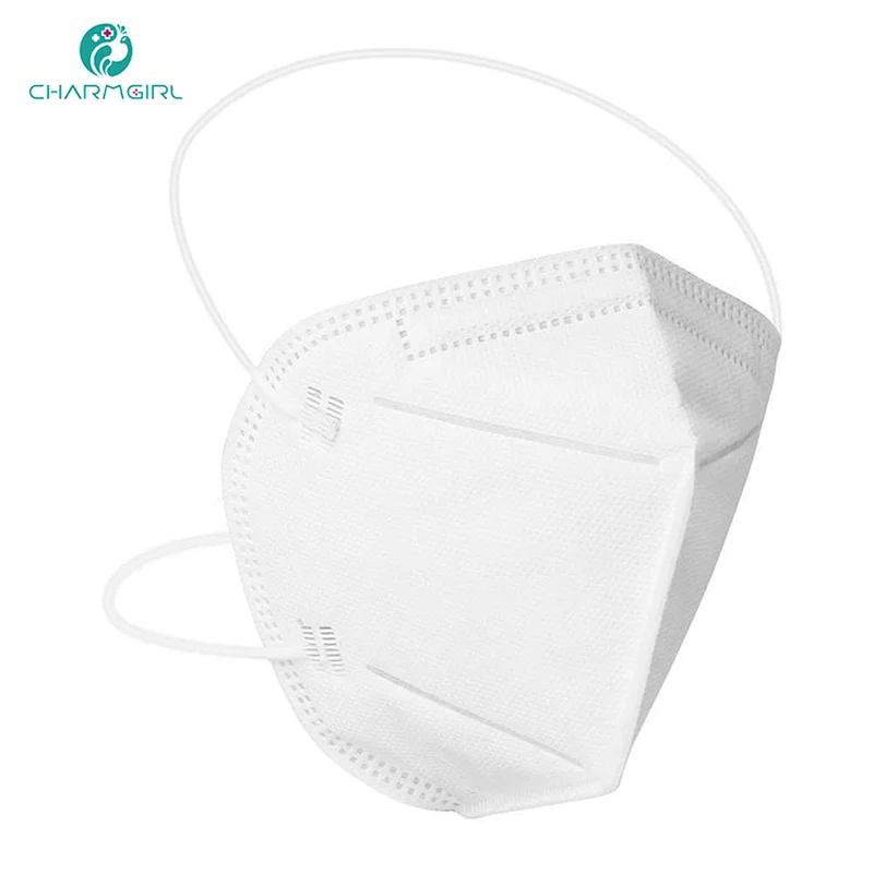 Meizi 5 layers high quality non-woven and melt-blown fabric breathable KN95 face mask with earloop