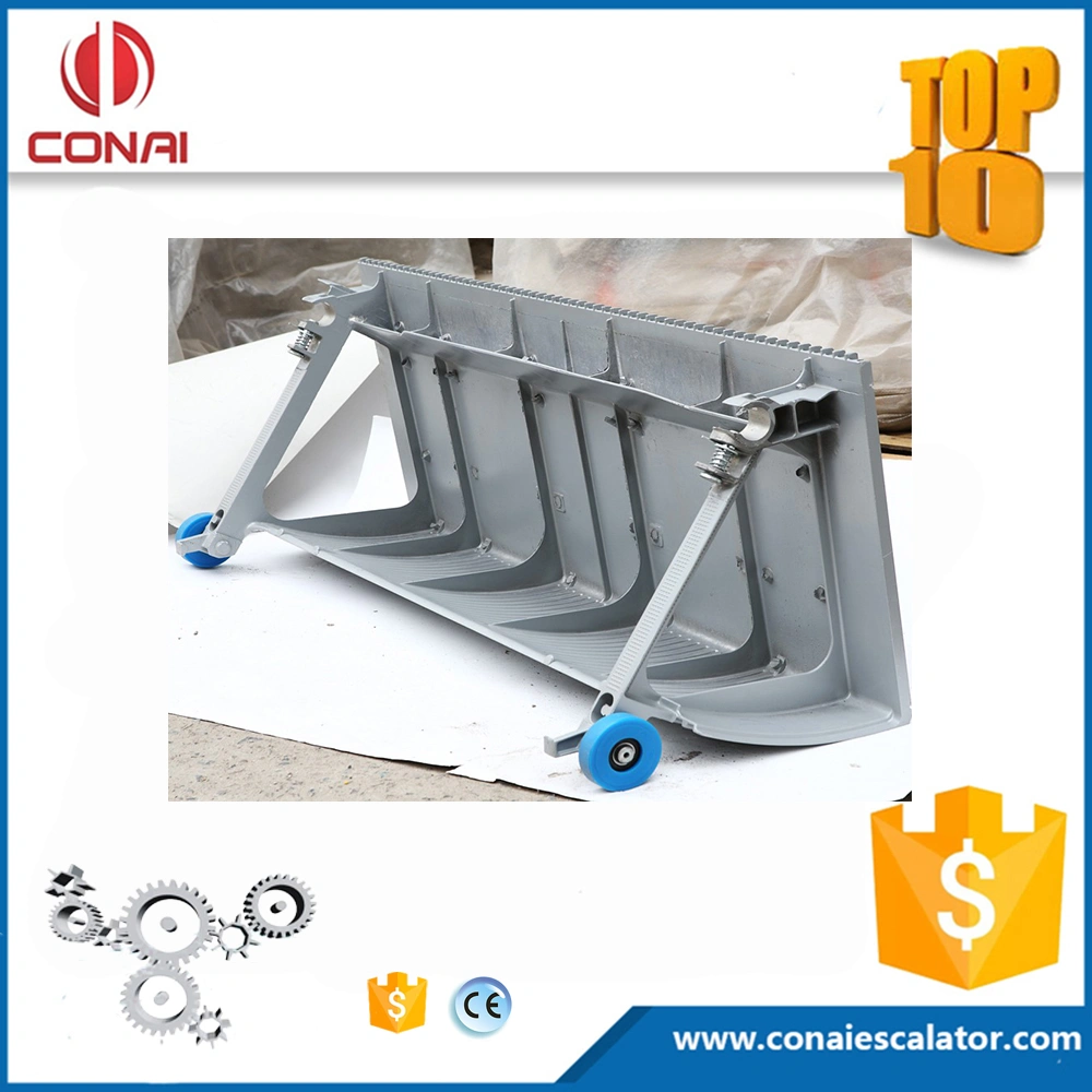 Gray Aluminum Escalator Step
