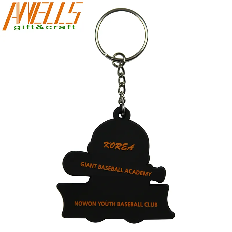 soft pvc rubber keychain