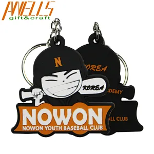 soft pvc rubber keychain