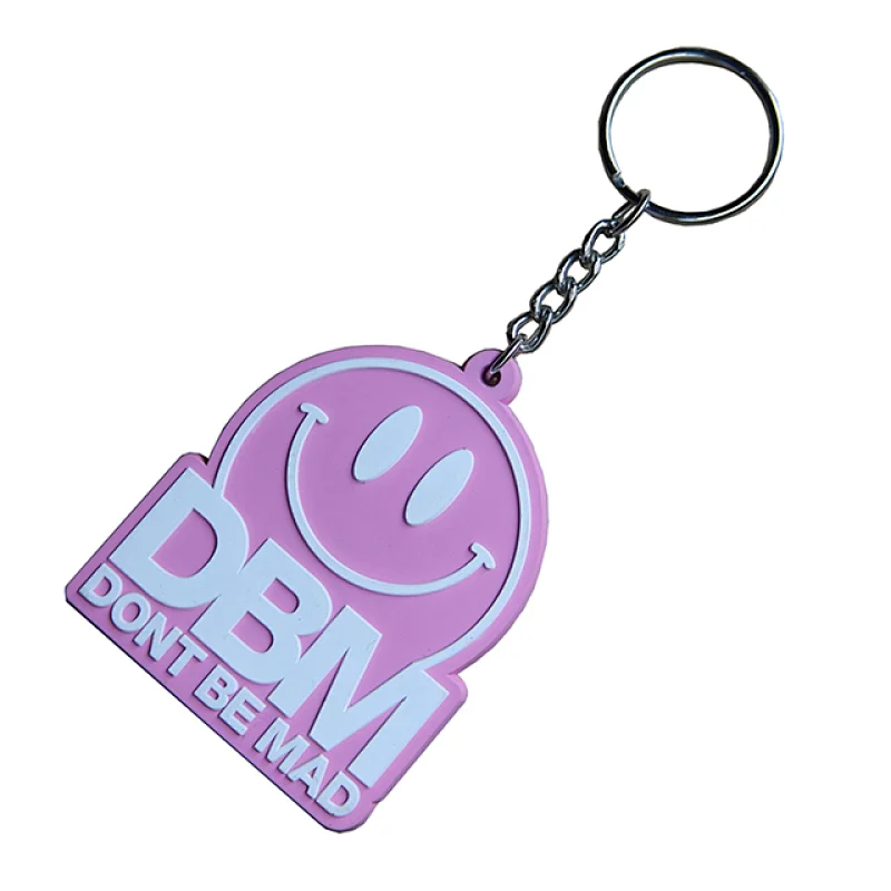 custom designed rubber keychain