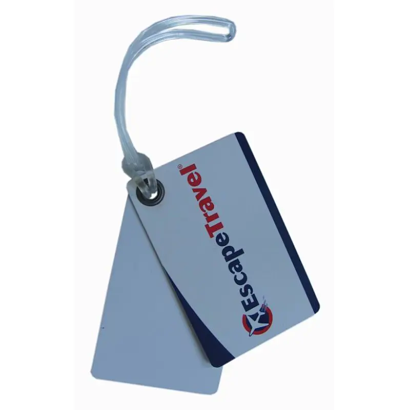 hard pvc luggage tag