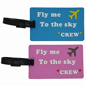 soft rubber luggage tag