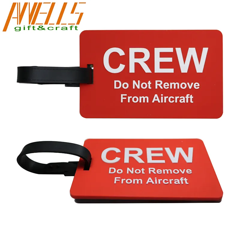 silicone pvc soft luggage tag with cartoon designs