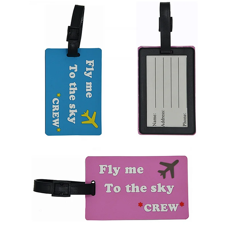 soft rubber luggage tag