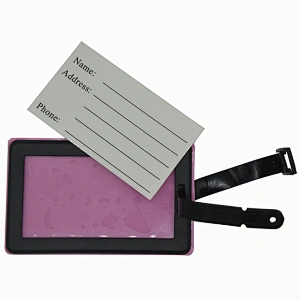 soft rubber luggage tag