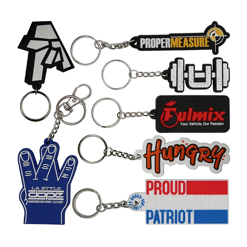 custom soft pvc keychain