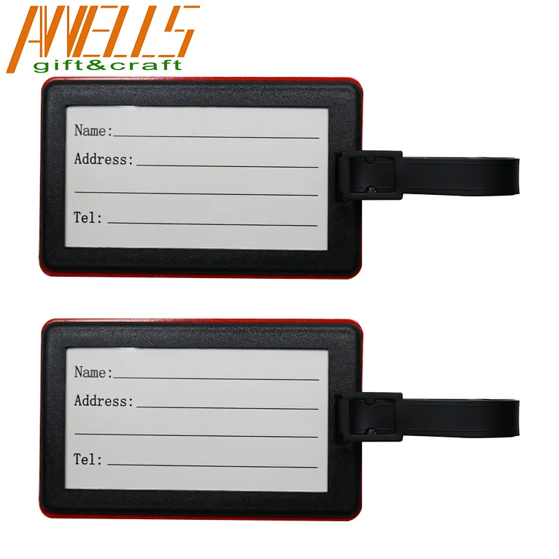 silicone pvc soft luggage tag with cartoon designs