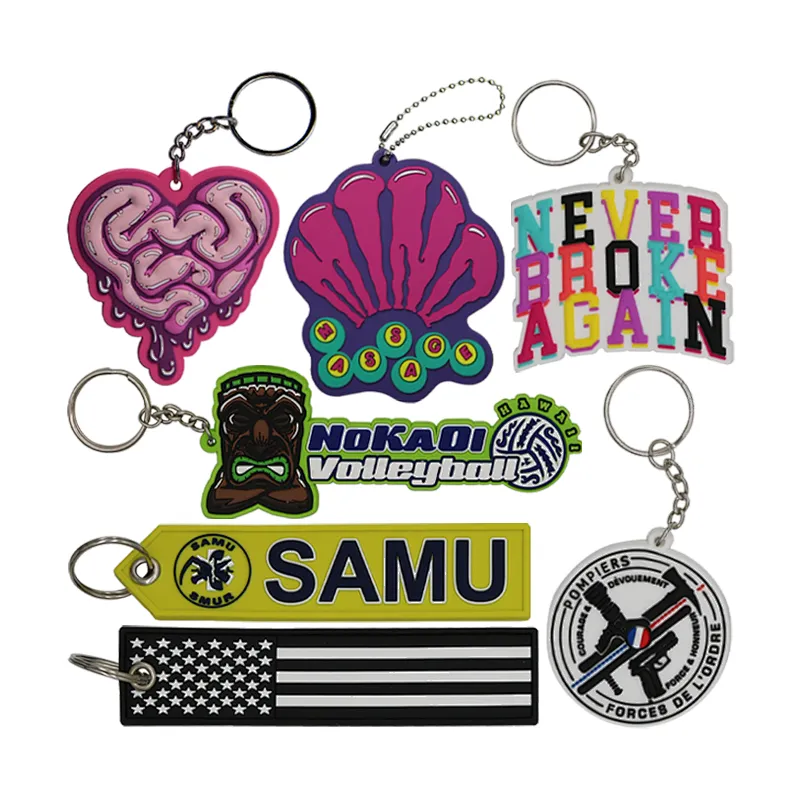 custom soft pvc keychain