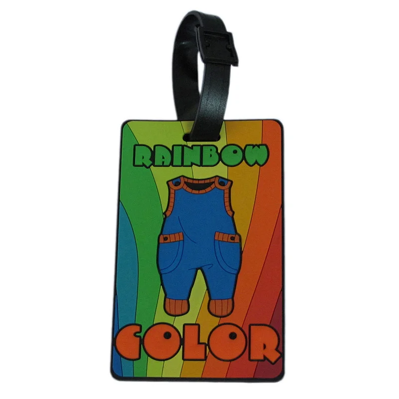 rubber luggage tags custom