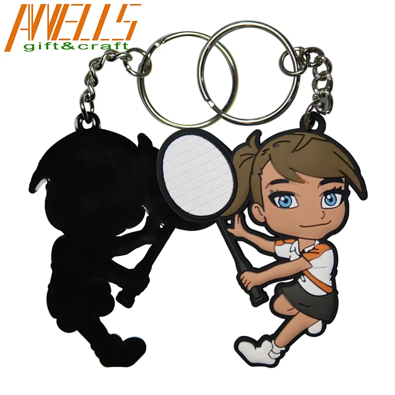 custom soft pvc keychain