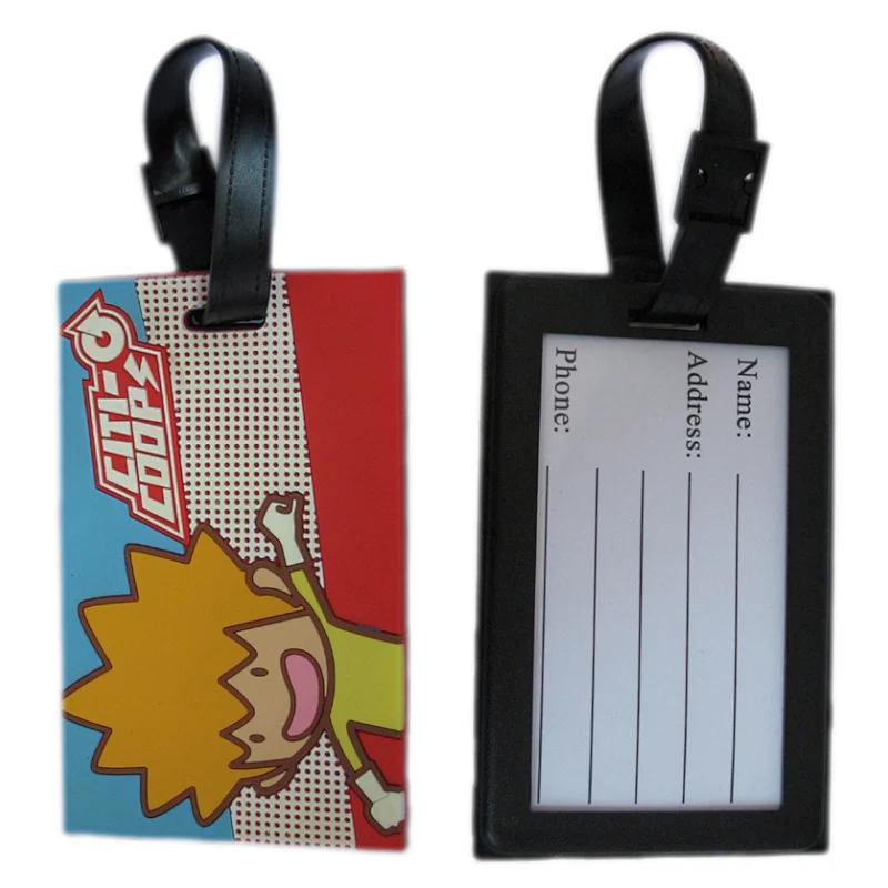 pvc rubber luggage tag