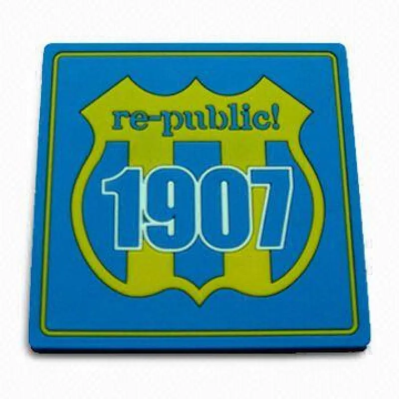 rubber coaster soft pvc coaster