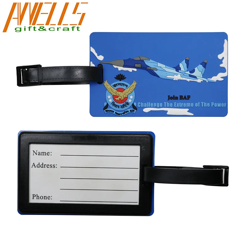 plastic travel luggage tag