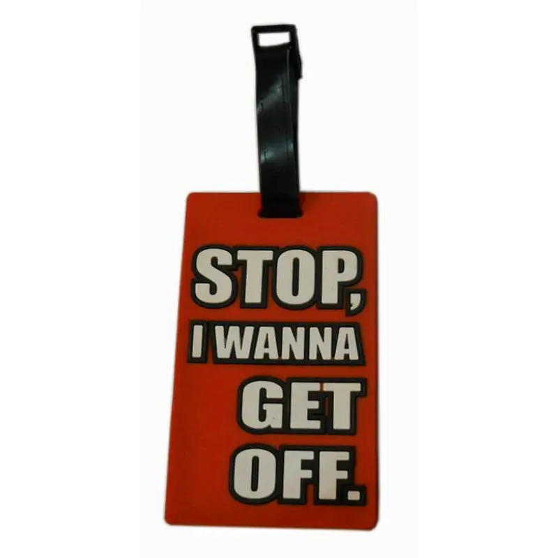 cartoon travel luggage bag ,soft pvc luggage tags