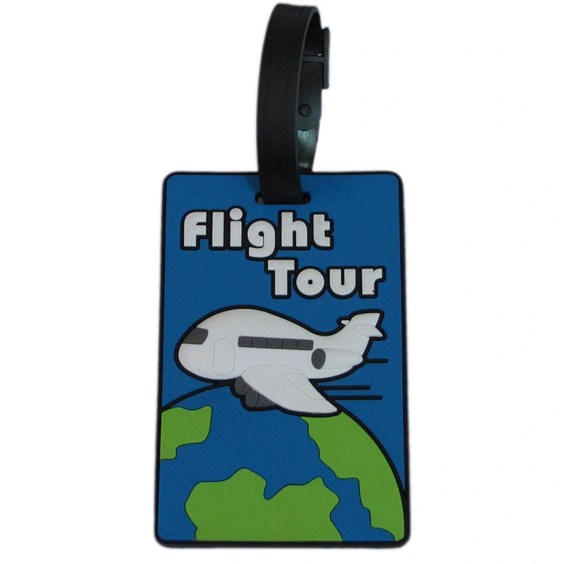 rubber luggage tags custom