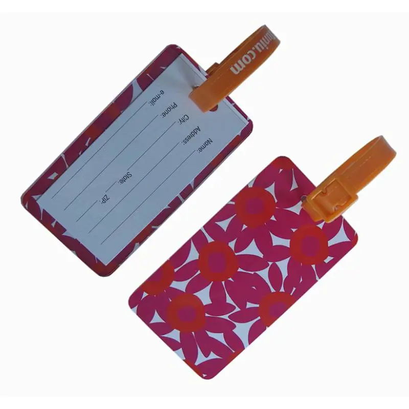 soft pvc luggage tag for suitcase bags
