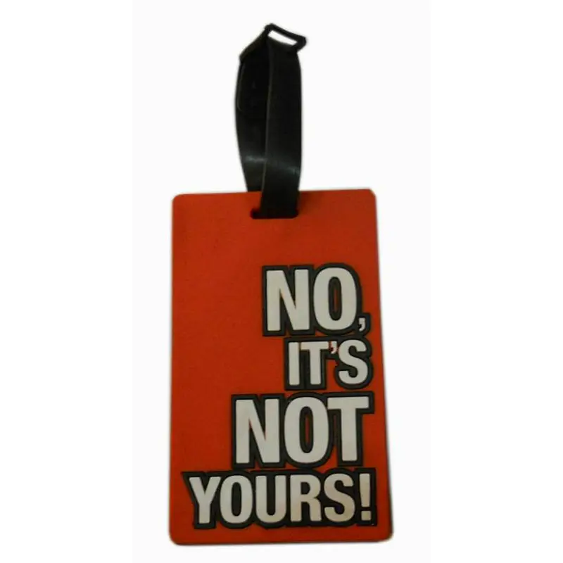 cartoon travel luggage bag ,soft pvc luggage tags