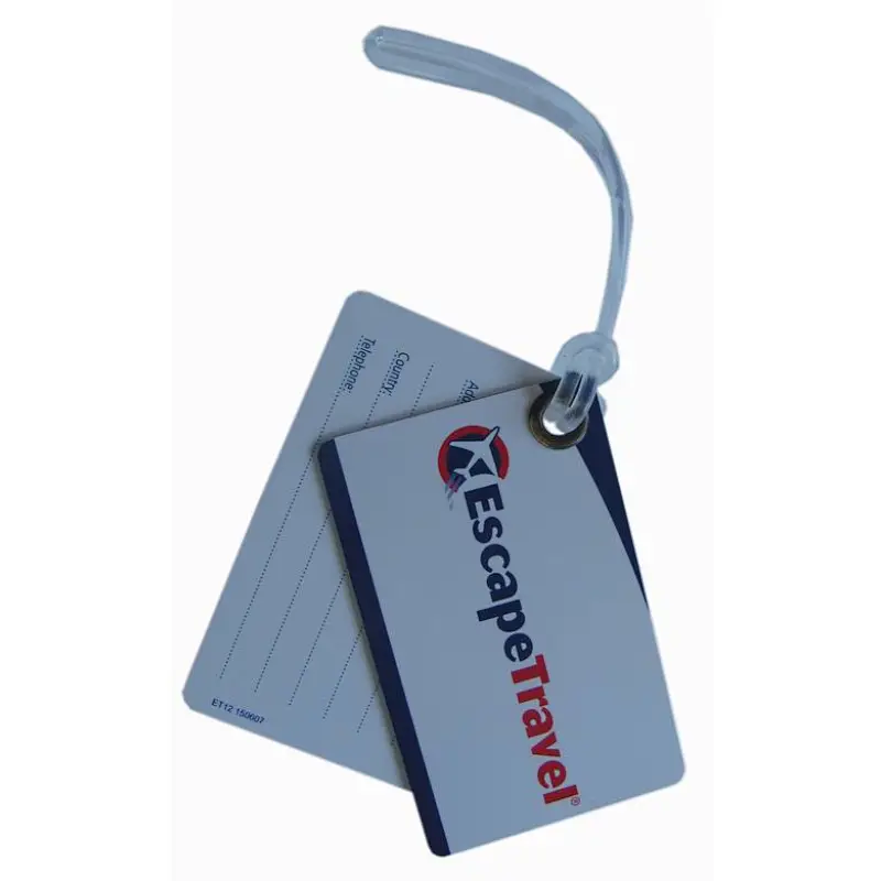 hard pvc luggage tag