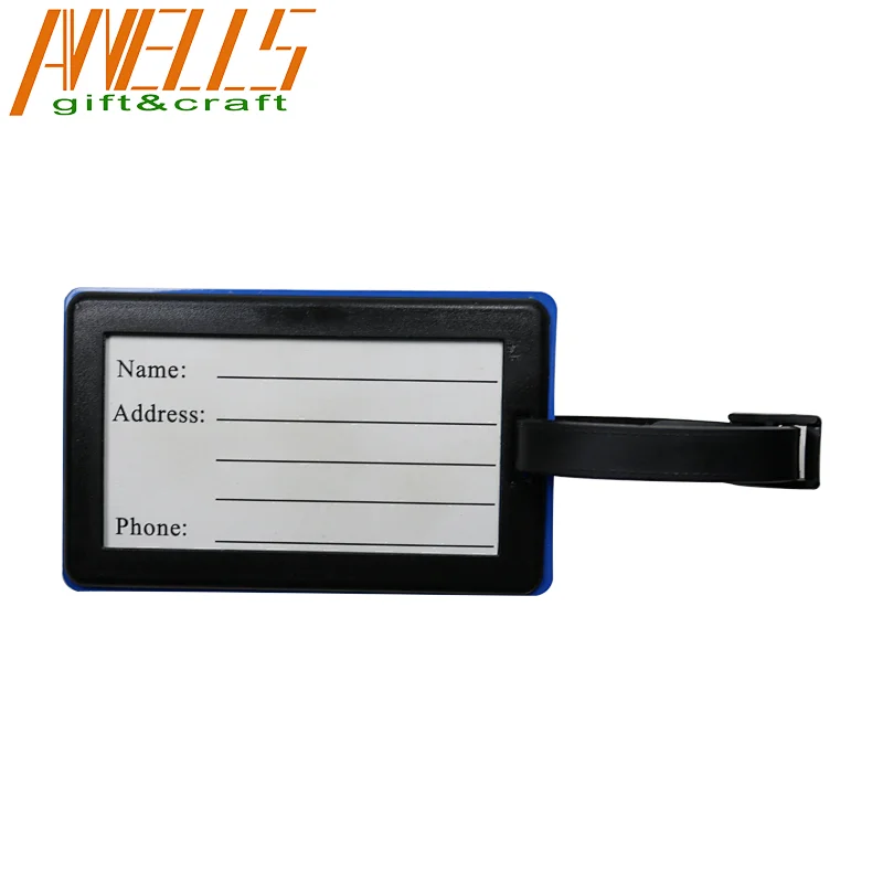 plastic travel luggage tag