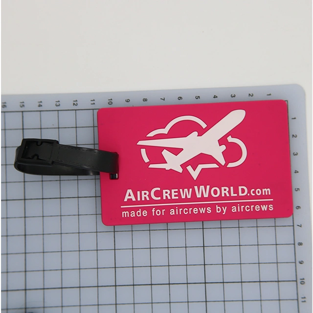 soft rubber luggage tag