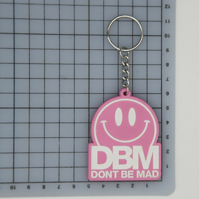 custom designed rubber keychain