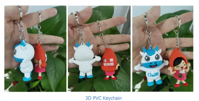 pvc custom 2d keychain